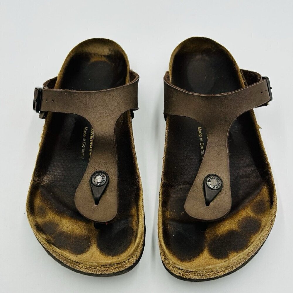 Birkenstock Gizeh Birko-Flor Sandal Women’s EU 39 US 8-8.5 Slip-On Thong Brown